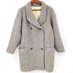 Vintage Hudson Bay 100% Wool Double Breasted Coat